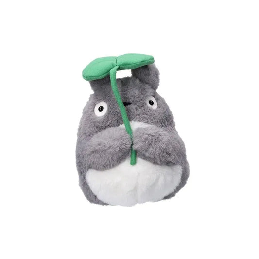Mein Nachbar Totoro Nakayoshi Plüschfigur Big Totoro with leaf 21 cm - Smalltinytoystore