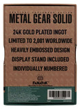 Metal Gear Solid 2 Metallbarren Raiden 24k Gold Plated Limited Edition