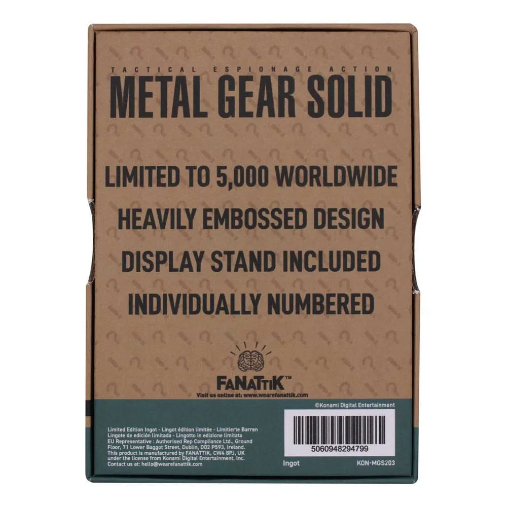 Metal Gear Solid 2 Metallbarren Raiden Limited Edition - Smalltinytoystore