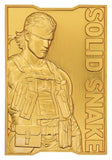 Metal Gear Solid 2 Metallbarren Snake 24k Gold Plated Limited Edition