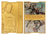 Metal Gear Solid 2 Metallbarren Snake 24k Gold Plated Limited Edition