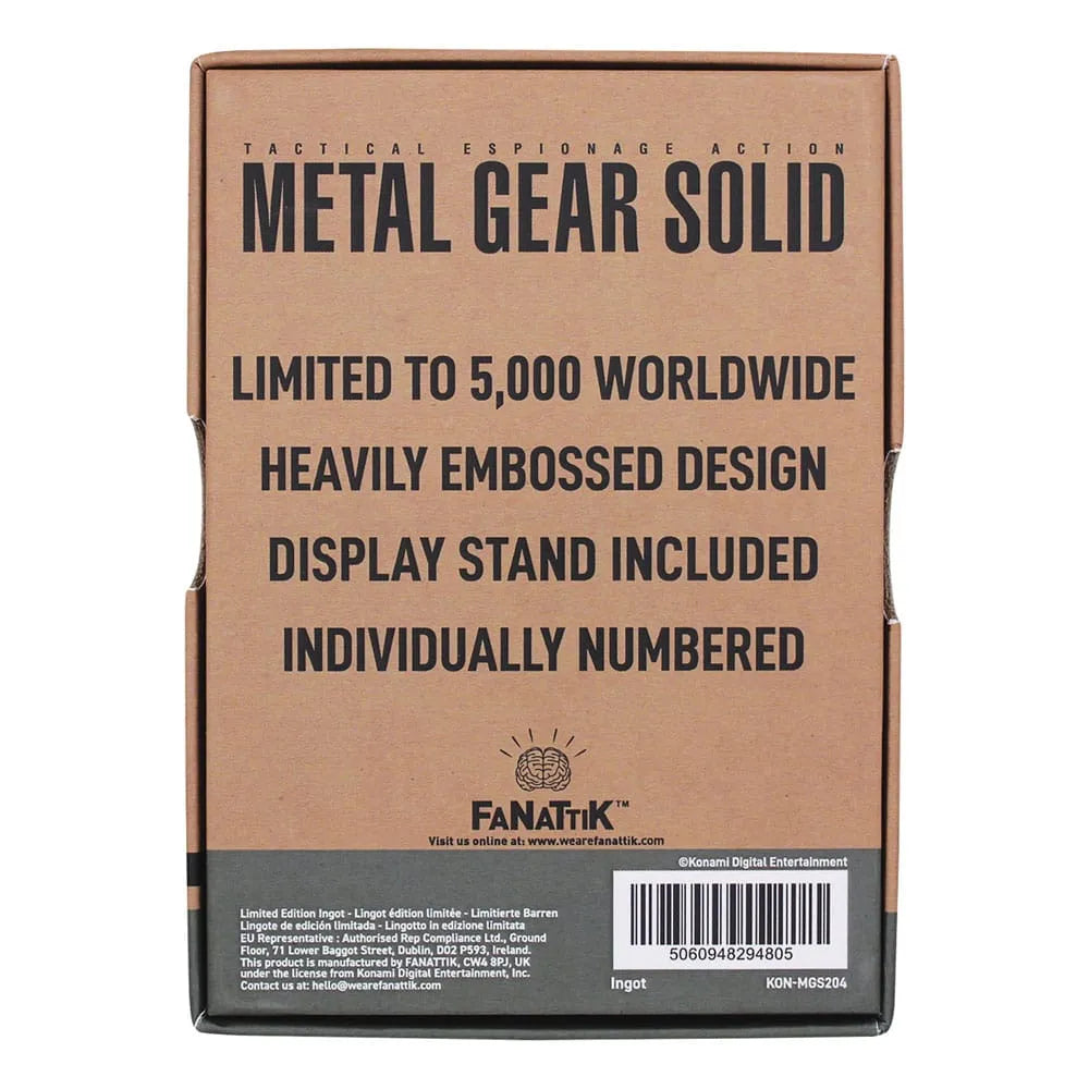Metal Gear Solid 2 Metallbarren Snake Limited Edition - Smalltinytoystore