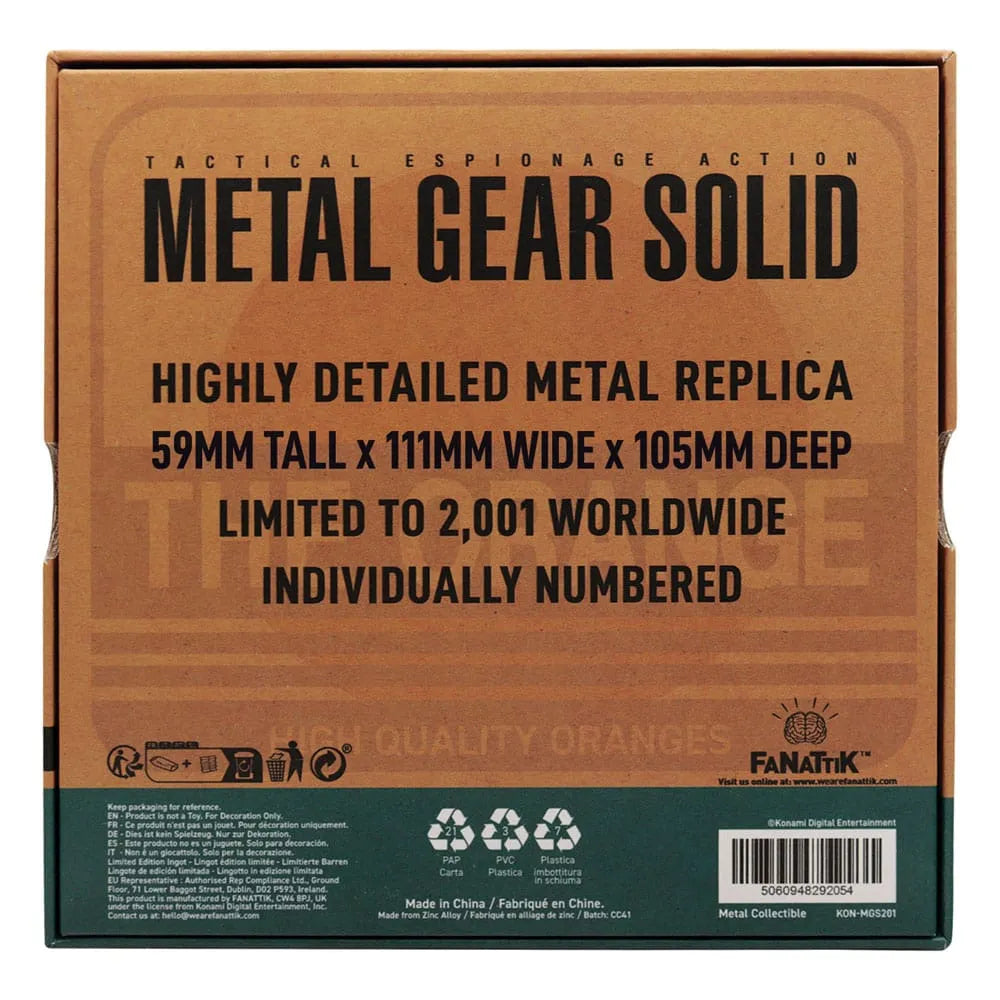 Metal Gear Solid 2 Replik Cardboard Box - Smalltinytoystore