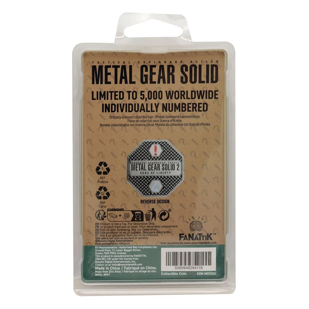 Metal Gear Solid 2 Sammelmünze Raiden Limited Edition - Smalltinytoystore