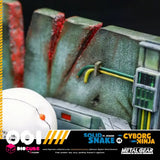 Metal Gear Solid DioCube PVC Diorama Solid Snake Vs Cyborg Ninja Ft Otacon 15 cm - Smalltinytoystore