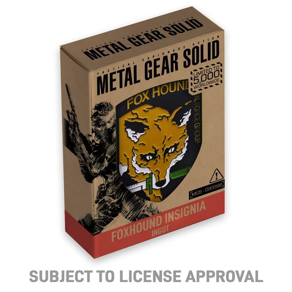 Metal Gear Solid Metallbarren Foxhound Insignia Limited Edition - Smalltinytoystore