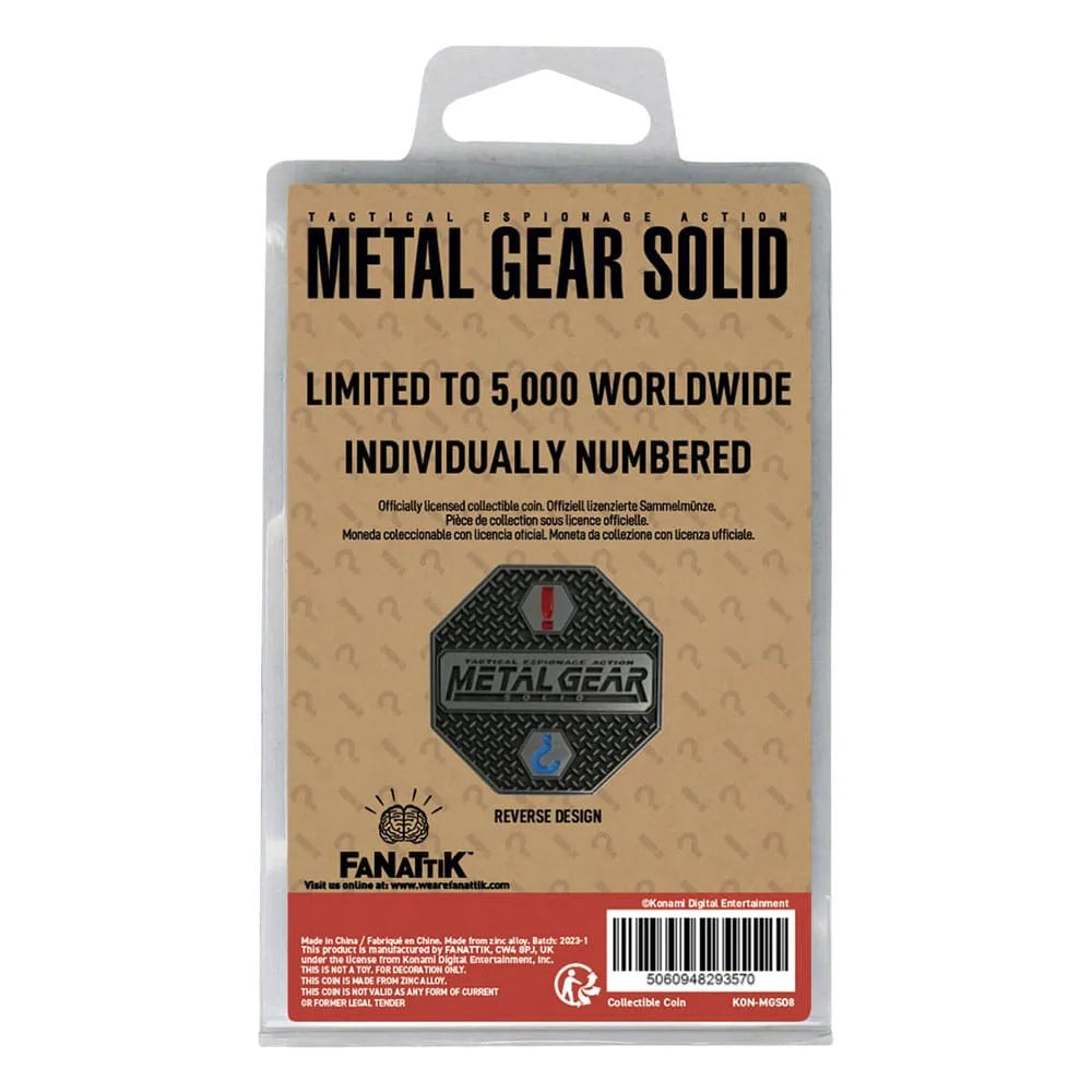 Metal Gear Solid Sammelmünze Solid Snake Limited Edition - Smalltinytoystore