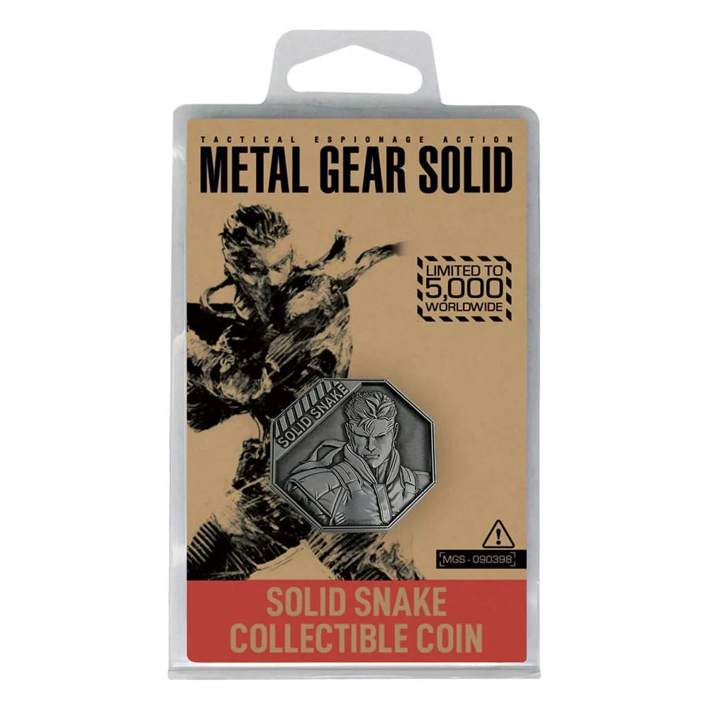 Metal Gear Solid Sammelmünze Solid Snake Limited Edition - Smalltinytoystore