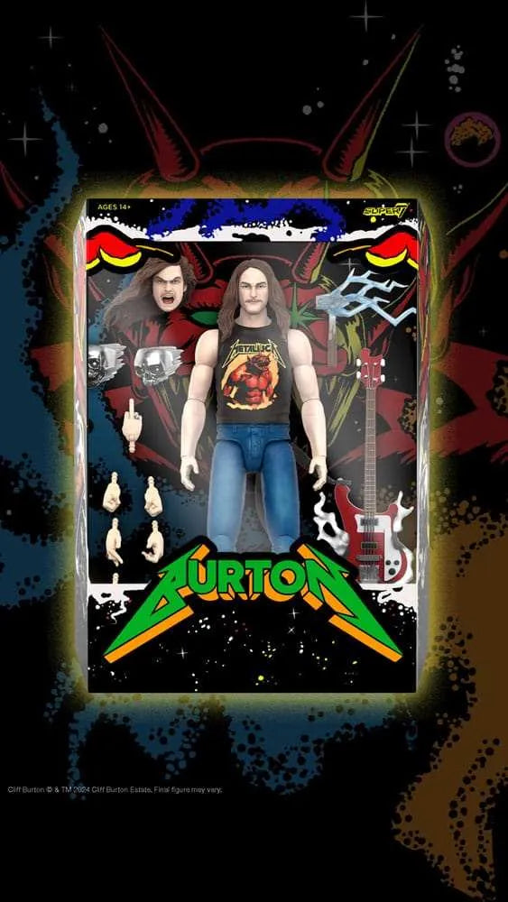 Metallica Ultimates Actionfigur Wave 2 Cliff Burton 18 cm - Smalltinytoystore
