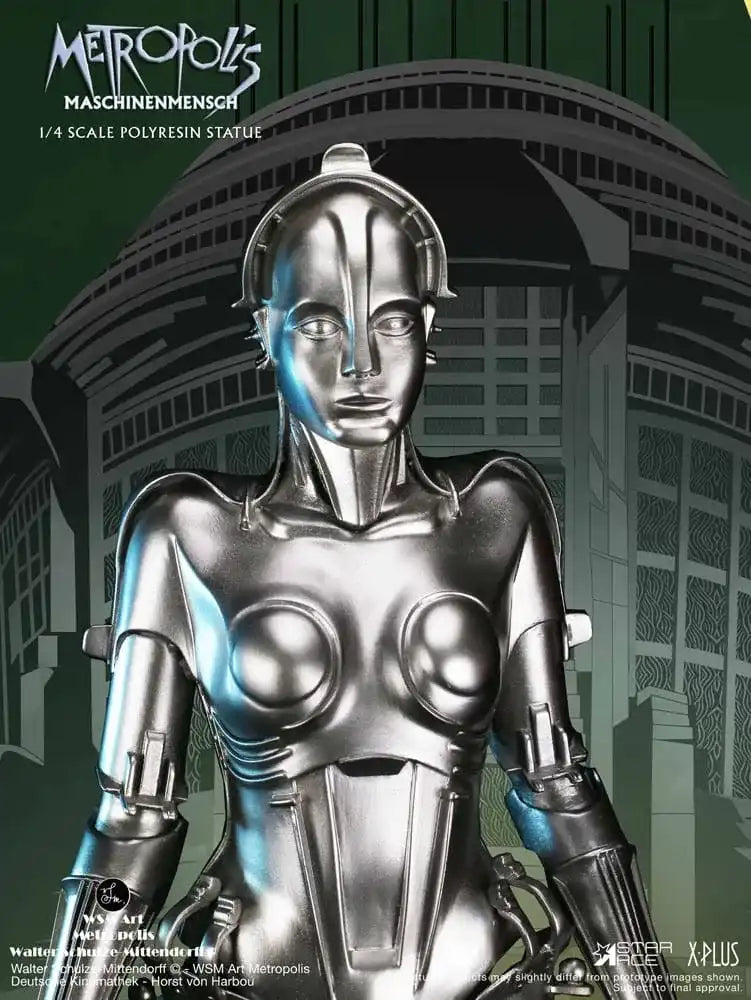 Metropolis Statue 1/4 Maschinenmensch Silver 40 cm - Smalltinytoystore