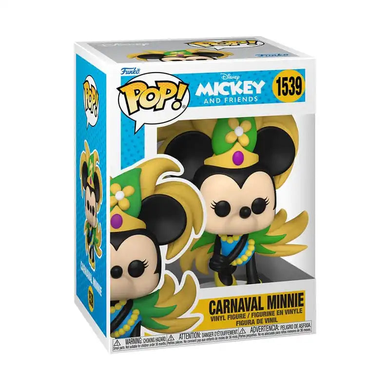 Mickey ATW POP! Disney Vinyl Figur Carnaval Minnie 9 cm - Smalltinytoystore