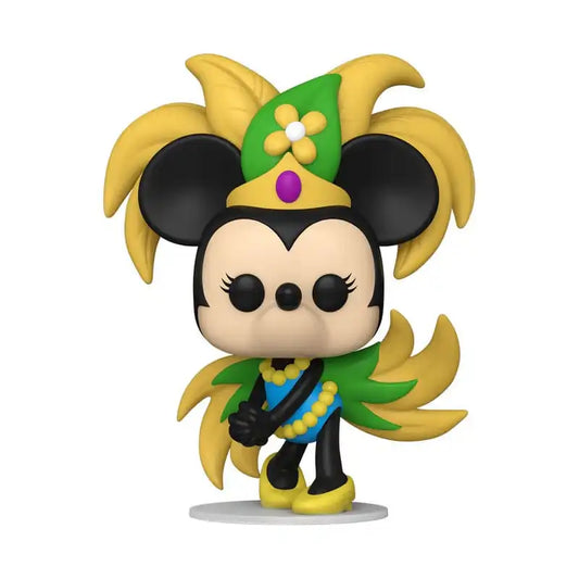 Mickey ATW POP! Disney Vinyl Figur Carnaval Minnie 9 cm - Smalltinytoystore