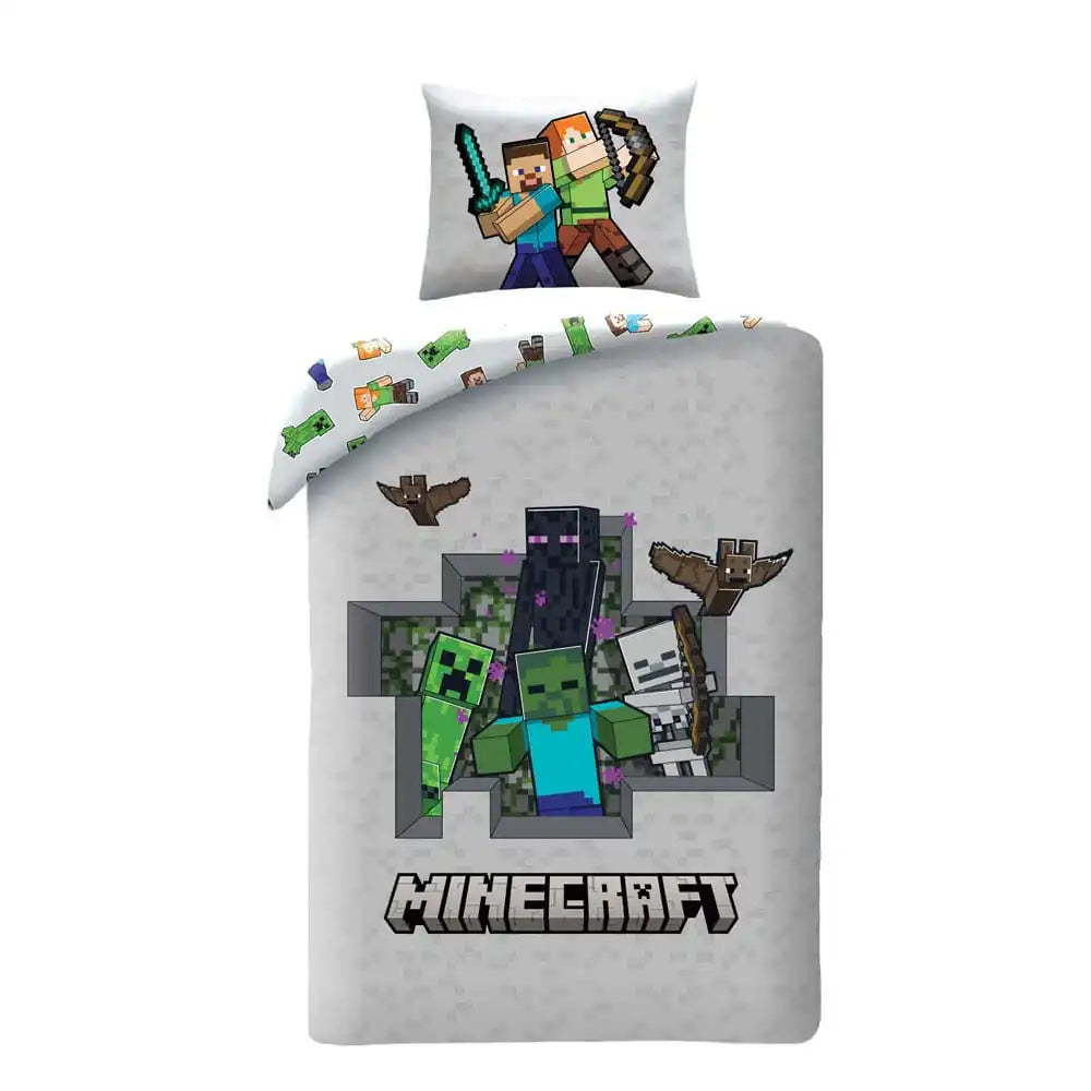 Minecraft Bettwäsche Ver. 3 140 x 200 cm / 70 x 90 cm - Smalltinytoystore