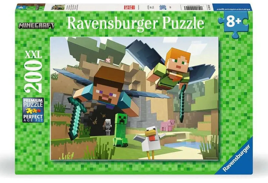 Minecraft Kinderpuzzle XXL Tierische Abenteuer (200 Teile) - Smalltinytoystore