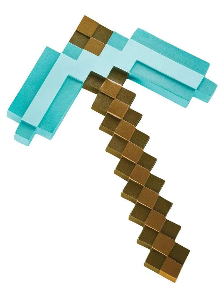 Minecraft Kunststoff-Replik Diamant-Spitzhacke 40 cm - Smalltinytoystore