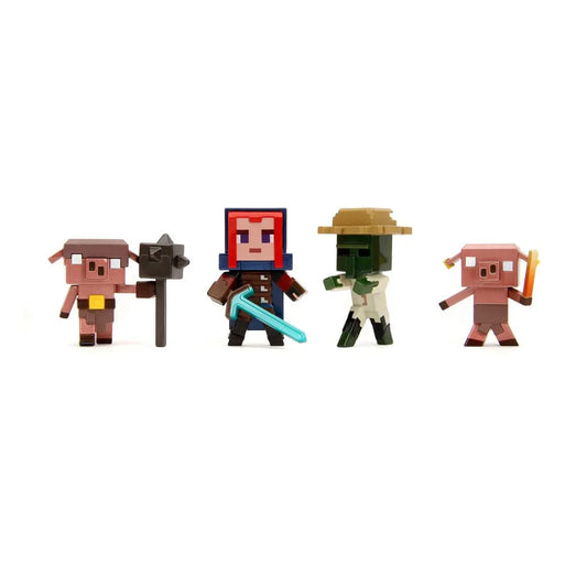 Minecraft Nano Metalfigs Diecast Minifiguren 6 cm Wave 2 Sortiment (12) - Smalltinytoystore