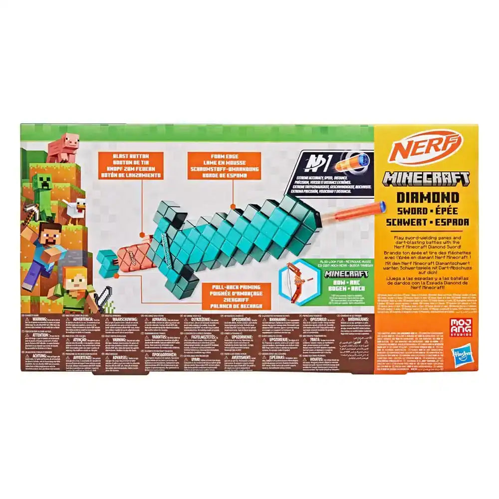 Minecraft NERF Diamantschwert mit Dart-Abschuss - Smalltinytoystore