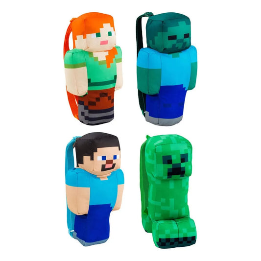 Minecraft Plüsch-Rucksäcke 30 cm Sortiment (4) - Smalltinytoystore