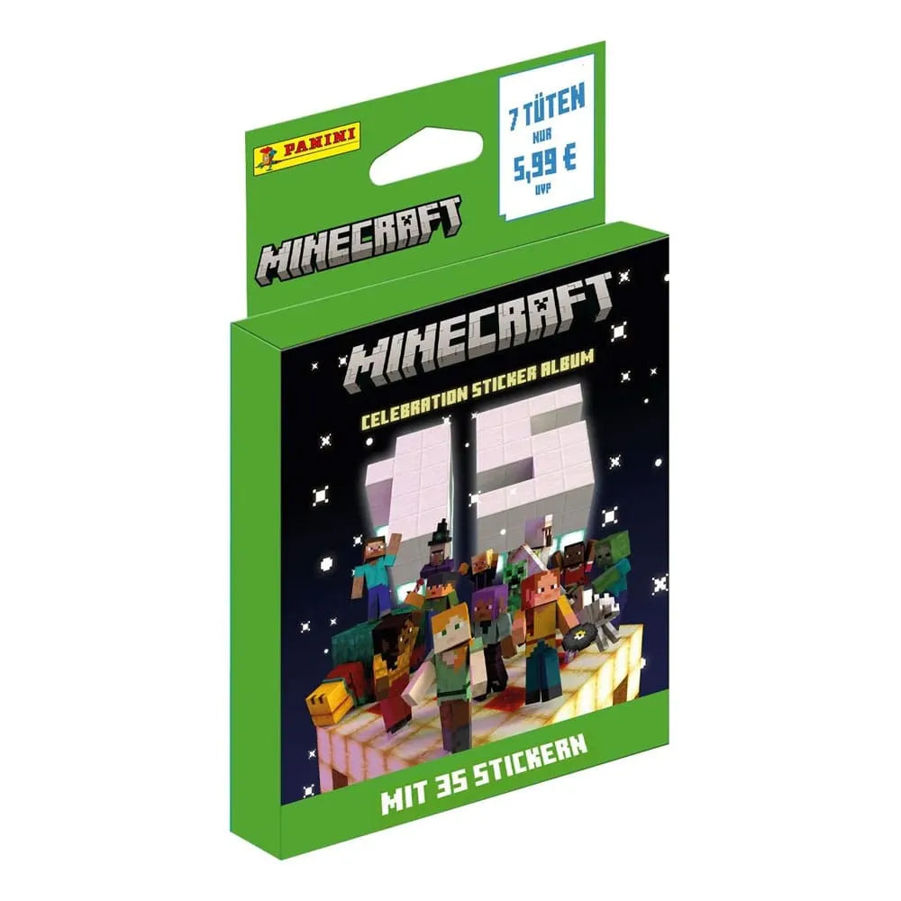 Minecraft Sticker Collection Eco-Blister 15th Anniversary Celebration *Deutsche Version* - Smalltinytoystore