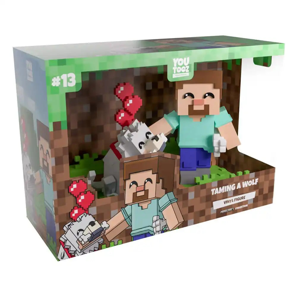 Minecraft Vinyl Figur Taming a Wolf 10 cm - Smalltinytoystore