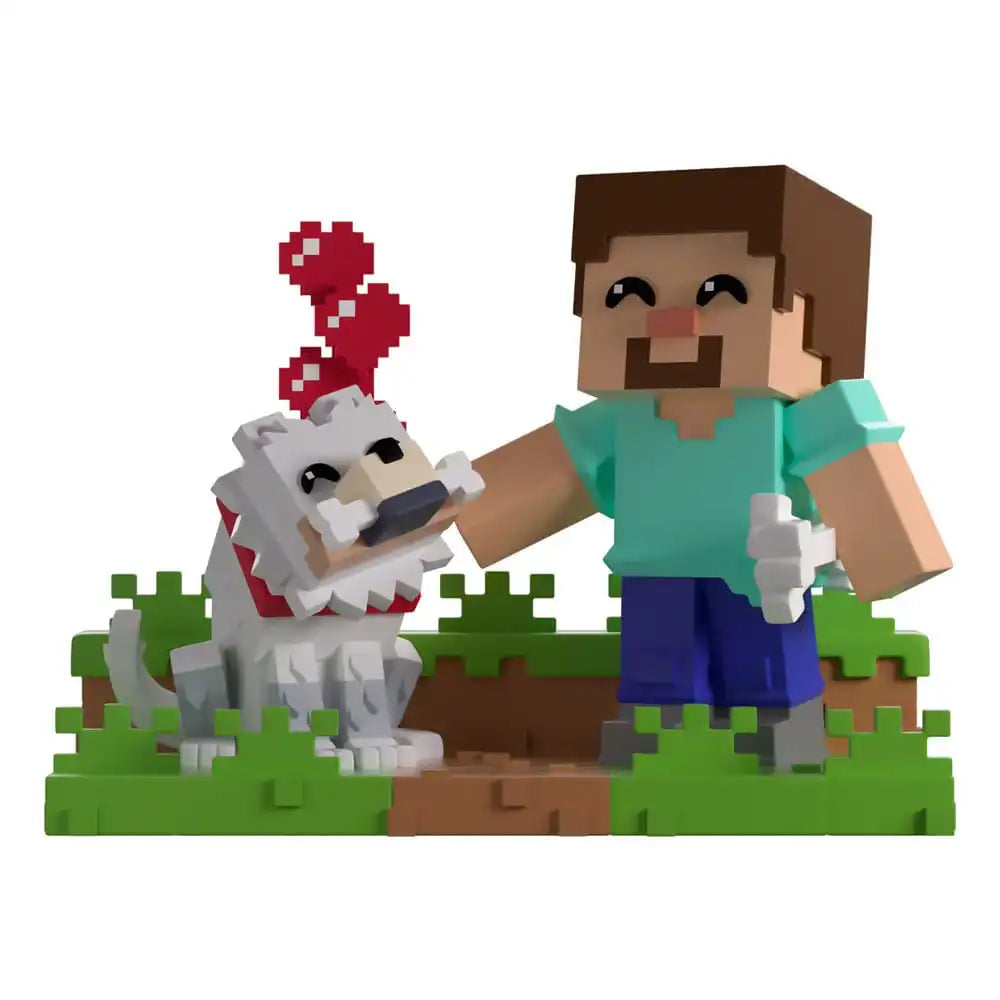 Minecraft Vinyl Figur Taming a Wolf 10 cm - Smalltinytoystore