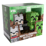 Minecraft Vinyl Figuren Wolf and Creeper Monitor Buddiez - Smalltinytoystore