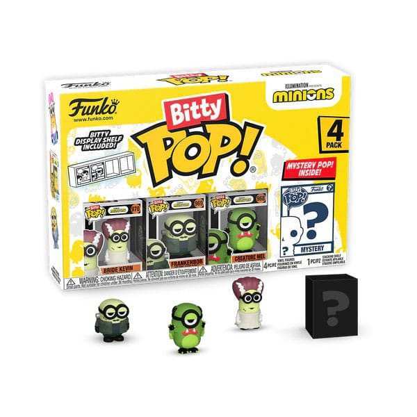 Minions Bitty POP! Vinyl Figuren 4er-Pack Frankenbob 2,5 cm - Smalltinytoystore