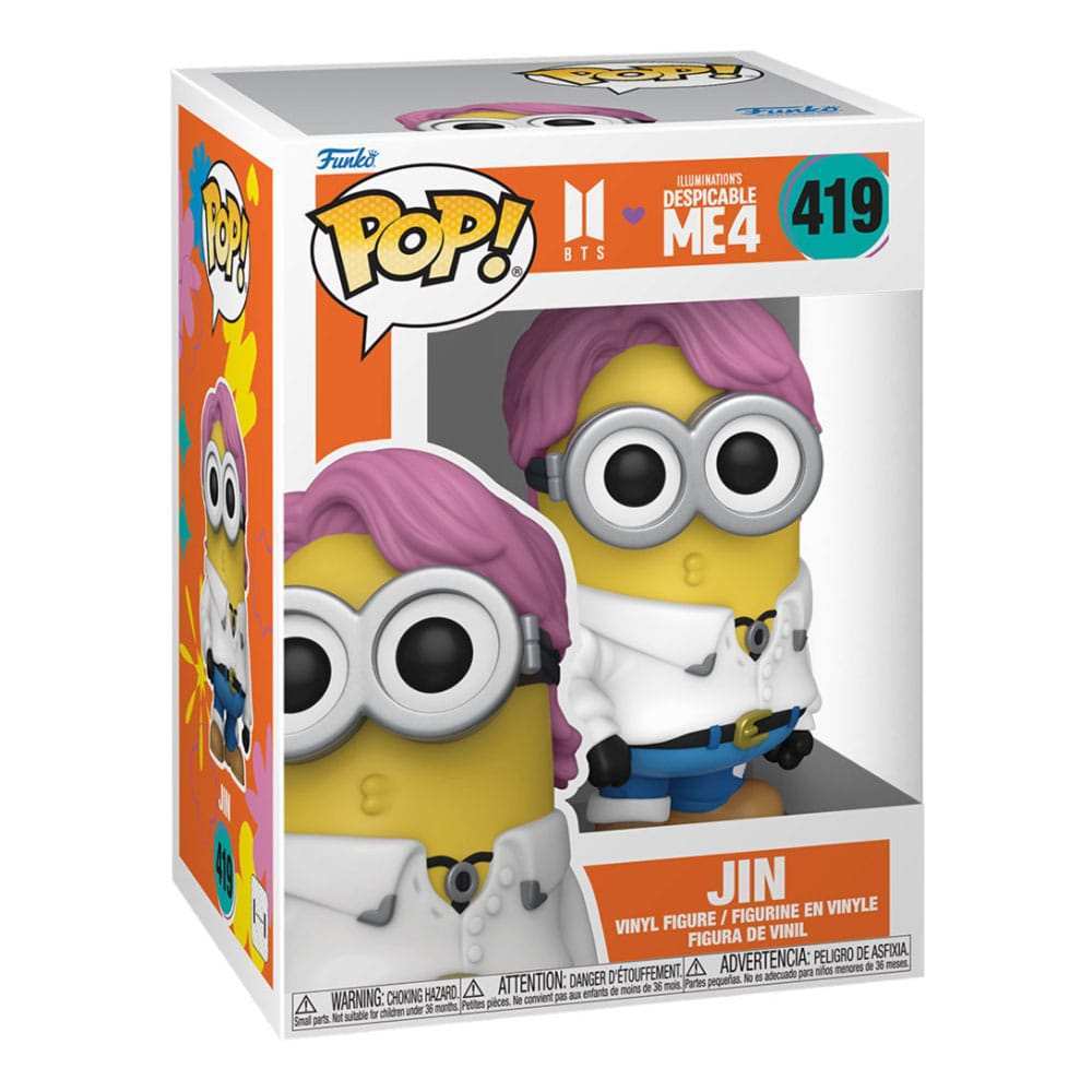 Minions x BTS POP! Rocks Vinyl Figur Jin 9 cm - Smalltinytoystore