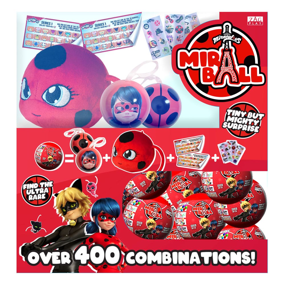 Miraculous - Geschichten von Ladybug und Cat Noir Mystery Display Miraball (24) - Smalltinytoystore