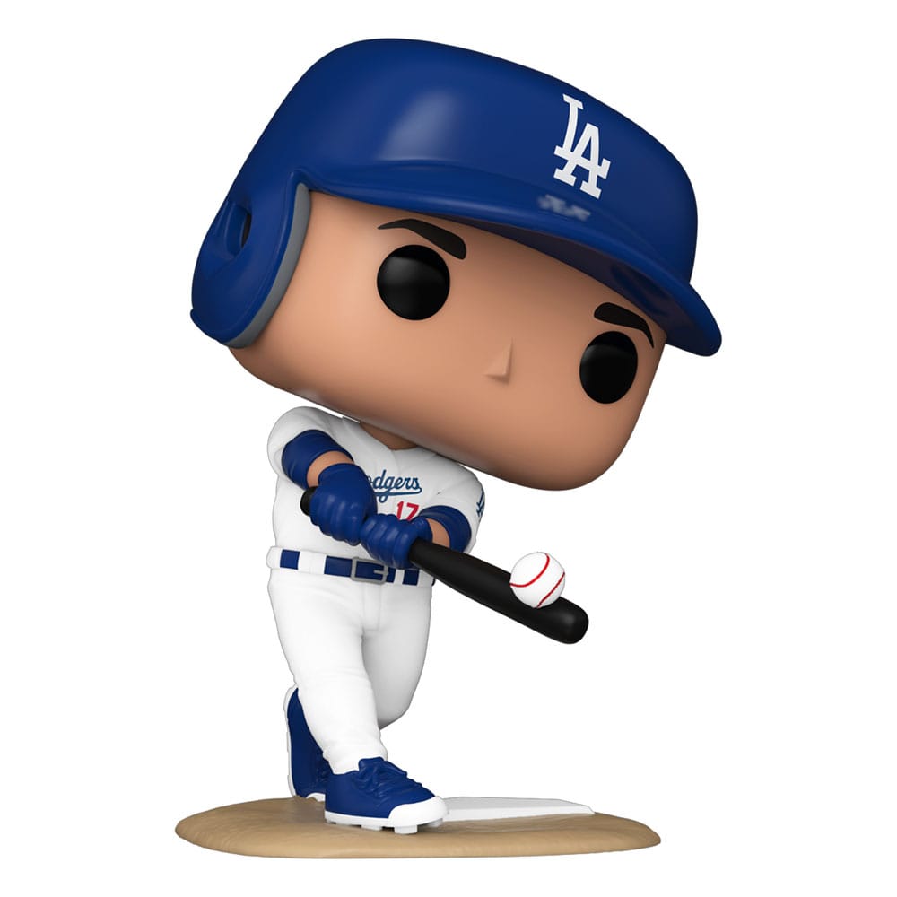MLB POP! Vinyl Figur LA Dodgers: Shohei Ohtani (Home Jersey) (Batting) 9 cm - Smalltinytoystore