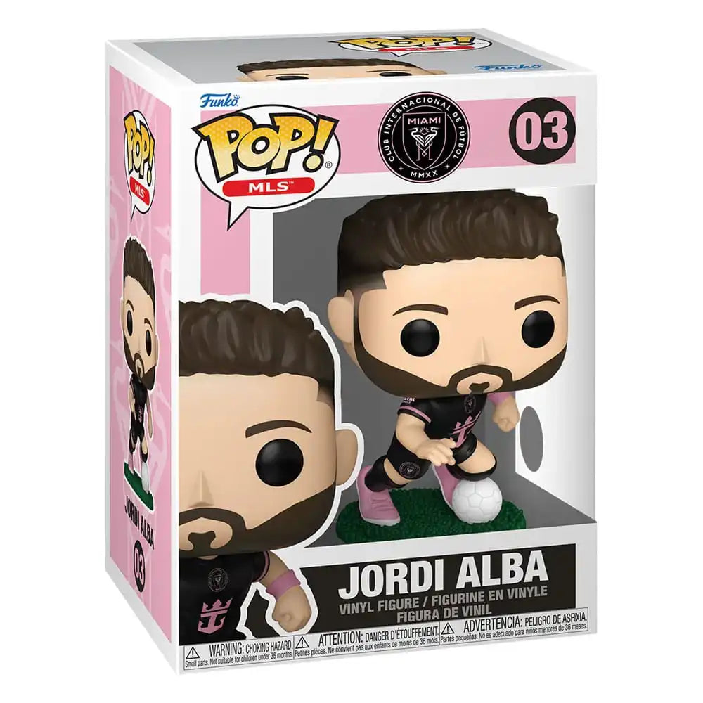 MLS POP! Sports Vinyl Figur Inter Miami- Jordi Alba(away) 9 cm - Smalltinytoystore