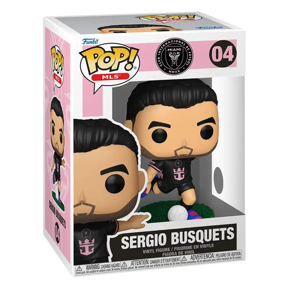MLS POP! Sports Vinyl Figur Inter Miami- Sergio Busquets(away) 9 cm - Smalltinytoystore