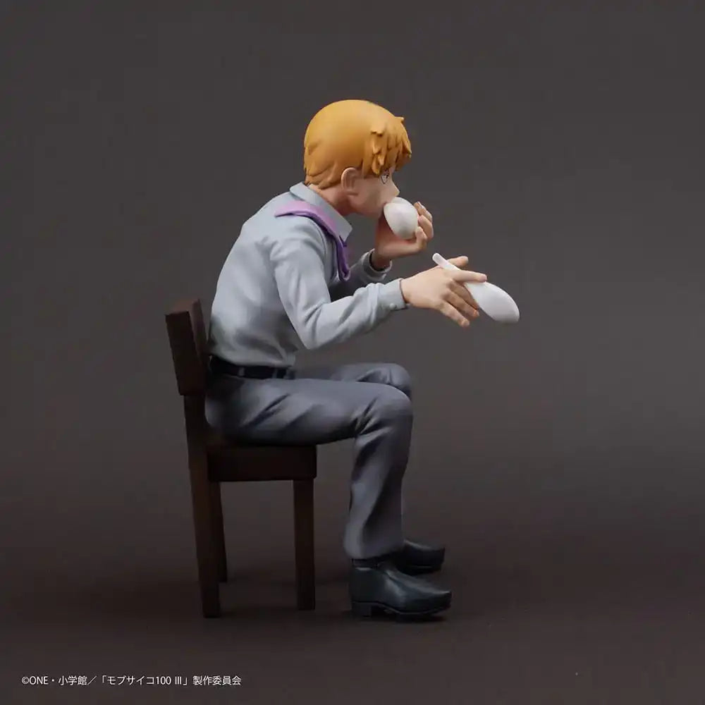 Mob Psycho 100 III x Bunbougu Cafe 2022 PVC Statue Arataka Reigen 14 cm - Smalltinytoystore