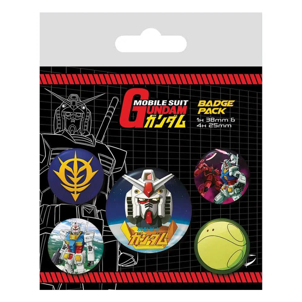Mobile Suit Gundam Ansteck-Buttons 5er-Pack Intergalactic - Smalltinytoystore