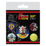 Mobile Suit Gundam Ansteck-Buttons 5er-Pack Intergalactic - Smalltinytoystore