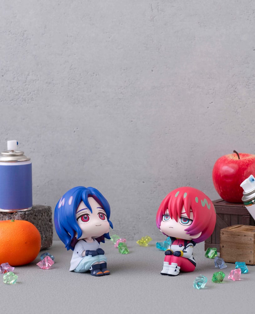 Mobile Suit Gundam GQuuuuuuX Look Up PVC Statue Shuji Ito & Yuzuriha Amate (Mach) Pilot Suit Ver. Set (with gift) 11 cm - Smalltinytoystore