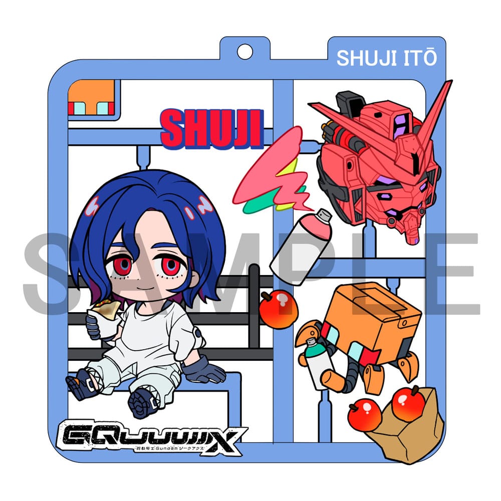 Mobile Suit Gundam GQuuuuuuX Plat Collection Anhänger Sortiment (4) - Smalltinytoystore