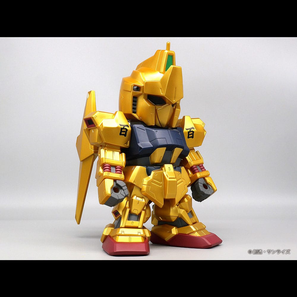 Mobile Suit Gundam Jumbo Sofbi Vinyl-Figur Hyakushiki Gold Ver. 30 cm - Smalltinytoystore