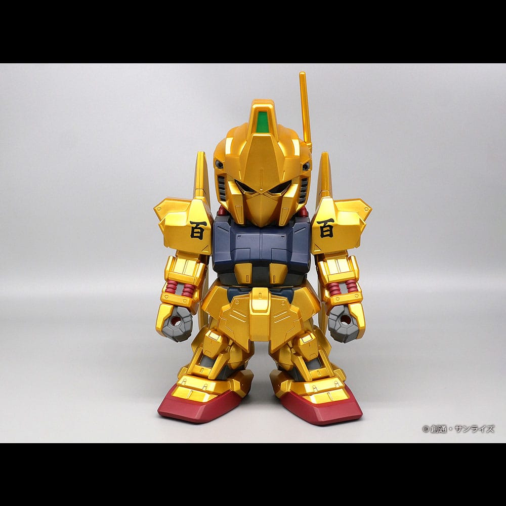 Mobile Suit Gundam Jumbo Sofbi Vinyl-Figur Hyakushiki Gold Ver. 30 cm - Smalltinytoystore