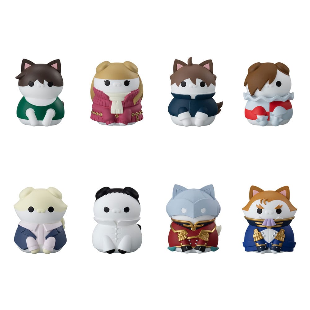 Mobile Suit Gundam Mega Cat Project New Mobile Report Gundam Wing Nyandam Sammelfiguren Cats Transformation Mission Accomplished! 3 cm Sortiment (8) - Smalltinytoystore
