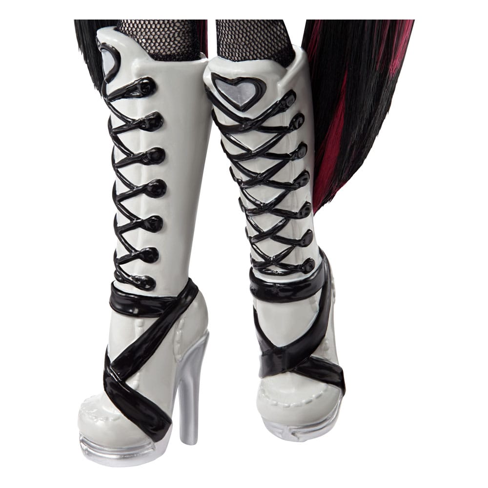 Monster High Reel Drama Puppe Draculaura in Schwarzweiß - Smalltinytoystore