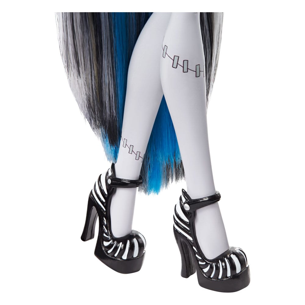 Monster High Reel Drama Puppe Frankie Stein Frankie Stein in Schwarzweiß - Smalltinytoystore