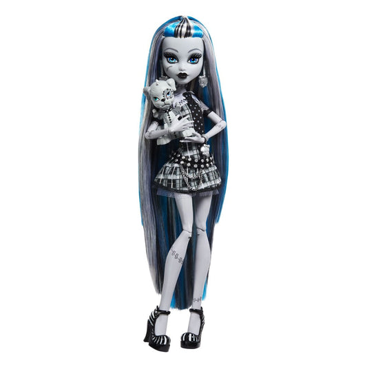 Monster High Reel Drama Puppe Frankie Stein Frankie Stein in Schwarzweiß - Smalltinytoystore