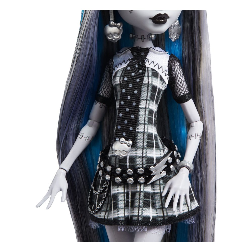 Monster High Reel Drama Puppe Frankie Stein Frankie Stein in Schwarzweiß - Smalltinytoystore
