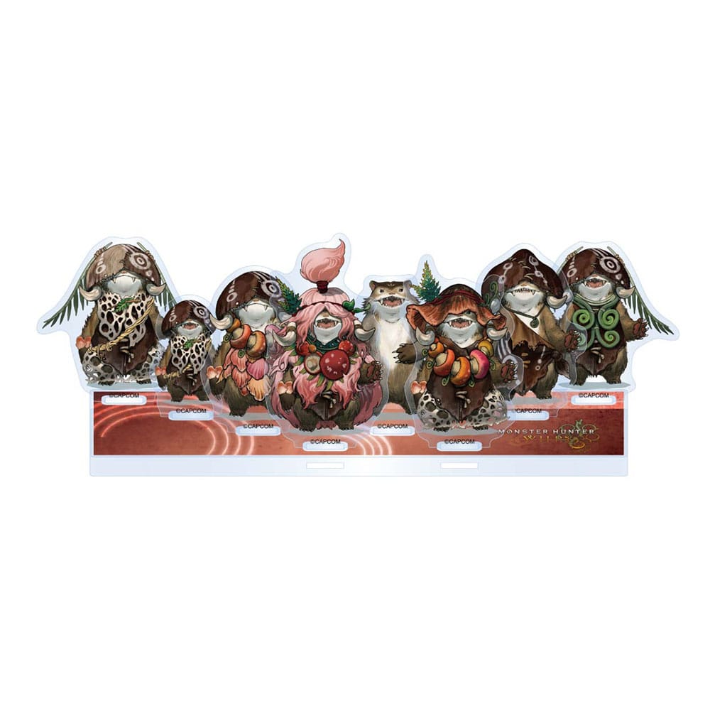 Monster Hunter Wilds Acrylic Stand Plumpeach Set 15 cm - Smalltinytoystore