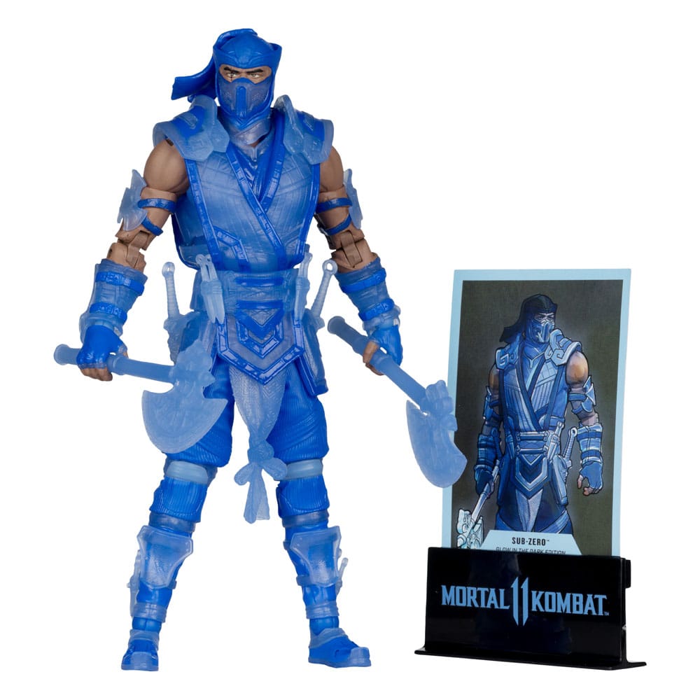 Mortal Kombat Actionfigur Glow in the Dark Edition Sub-Zero (Gold Label) 18 cm - Smalltinytoystore
