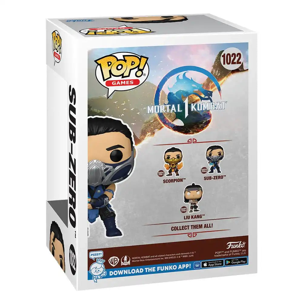 Mortal Kombat POP! Games Vinyl Figur Sub Zero 9 cm - Smalltinytoystore