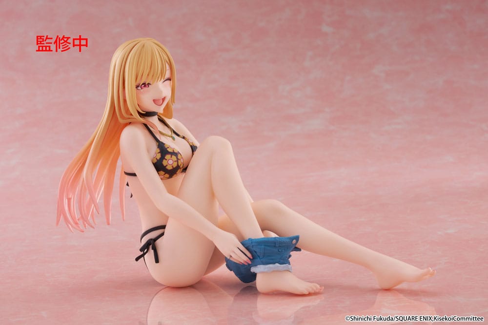 My Dress-Up Darling PVC Statue Desktop Cute Figure Marin Kitagawa Measured Swimsuit Ver. 13 cm - Smalltinytoystore