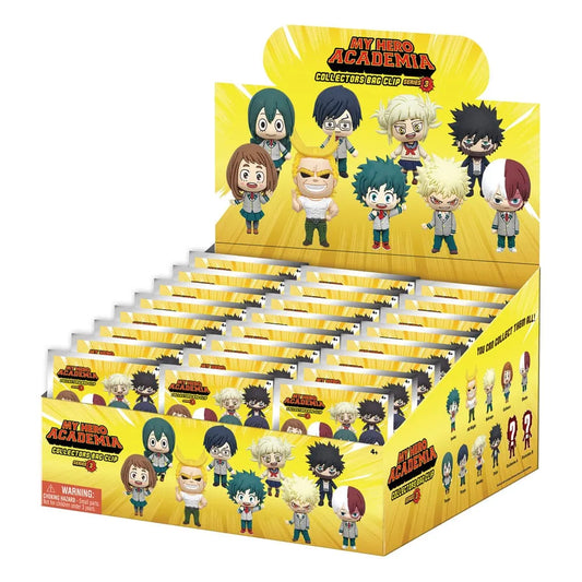 My Hero Academia 3D PVC-Taschenanhänger Series 3 Display (24) - Smalltinytoystore