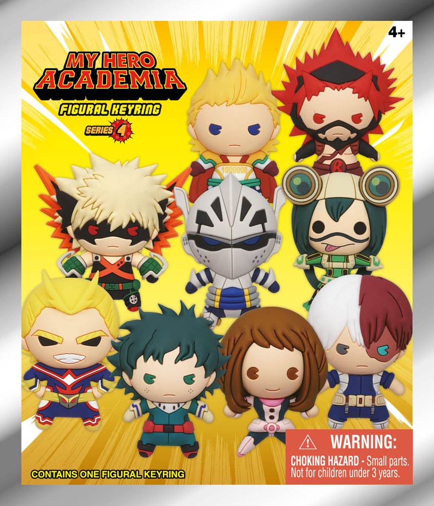 My Hero Academia 3D PVC-Taschenanhänger Series 4 Display (24) - Smalltinytoystore